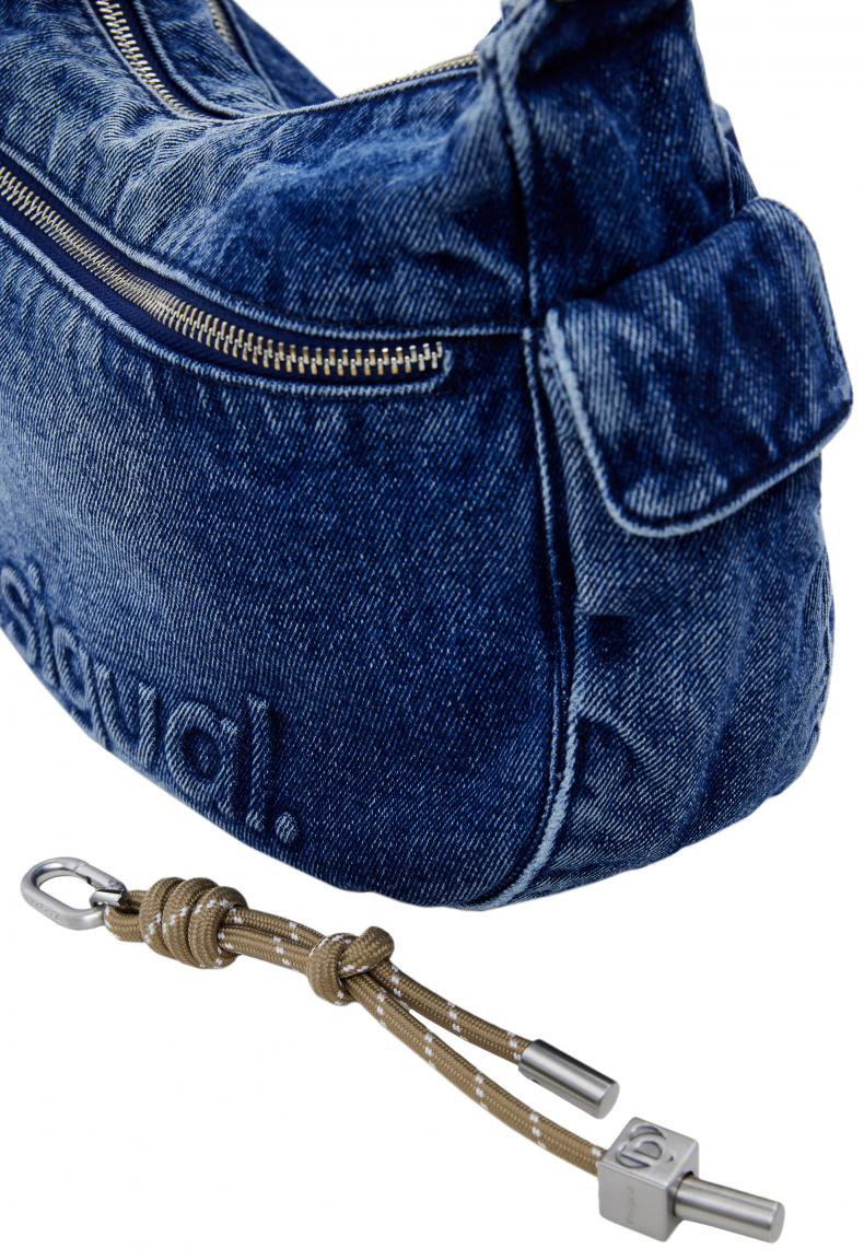 Beuteltasche Astana Desigual jeansblau Logo