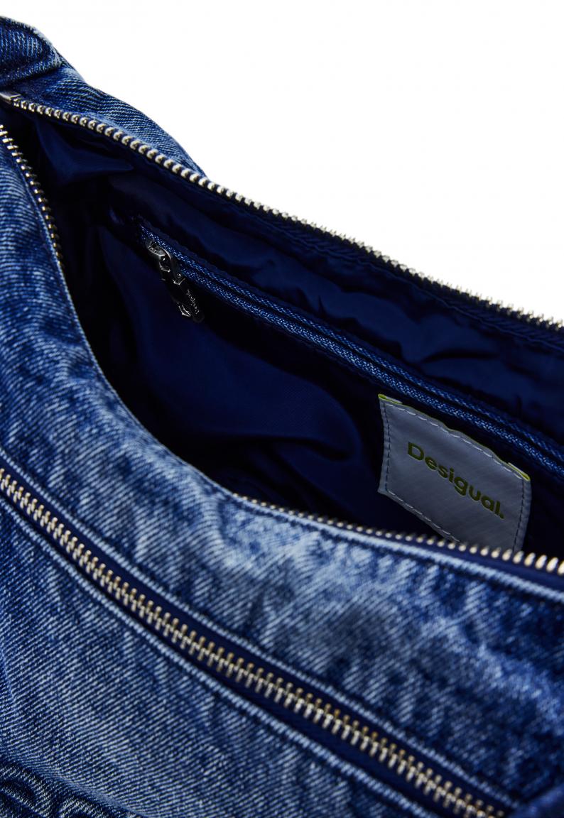Beuteltasche Astana Desigual jeansblau Logo