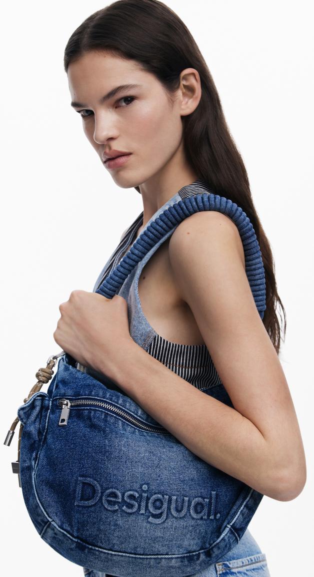 Beuteltasche Astana Desigual jeansblau Logo