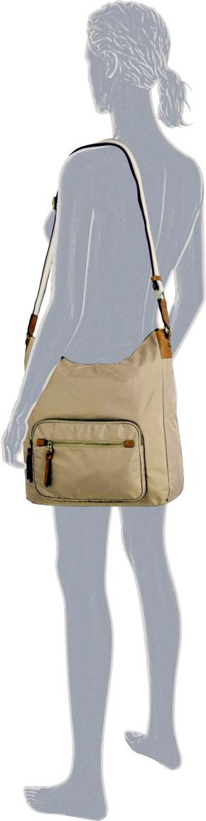 Beuteltasche Bari Camel Active Beige Sand Safari Hobo 