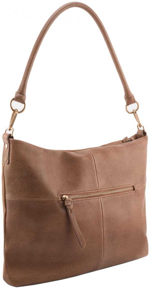 Beuteltasche FREDsBRUDER Beyond Hobo Velours Toffee Wechselriemen