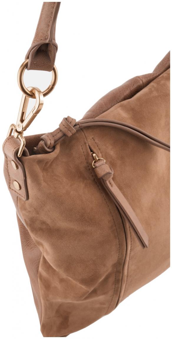 Beuteltasche FREDsBRUDER Beyond Hobo Velours Toffee Wechselriemen