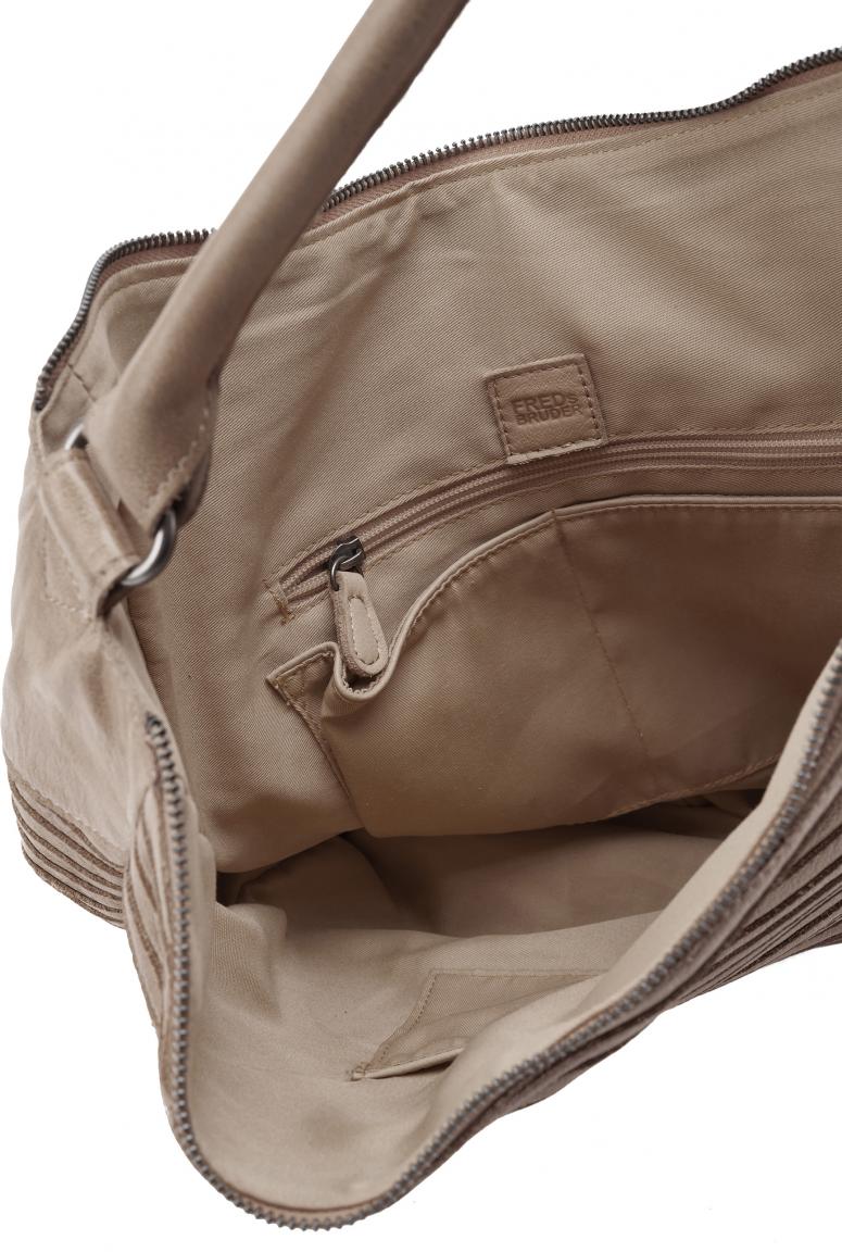 Beuteltasche FREDsBRUDER Gürteltier S Dirty Stone beige taupe Vintage