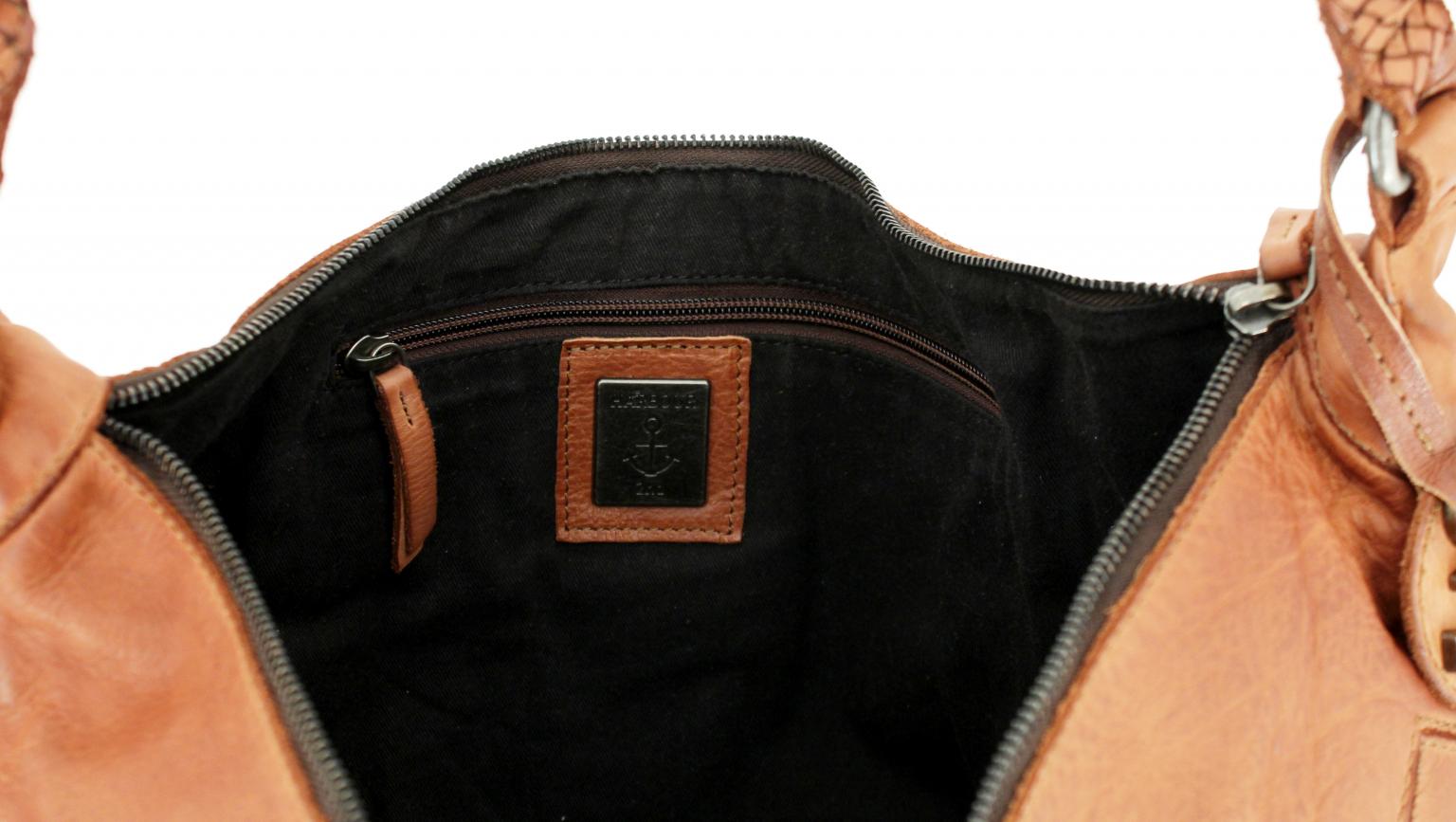 Beuteltasche Harbour 2nd Fashion Lights Maelia Cognac gesteppt