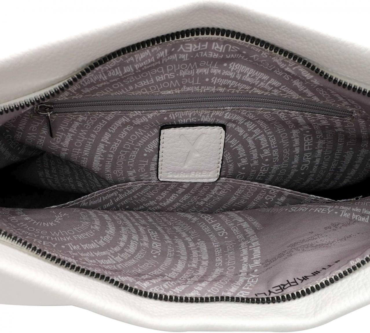 Beuteltasche Laury Suri Frey White Strukturgurt