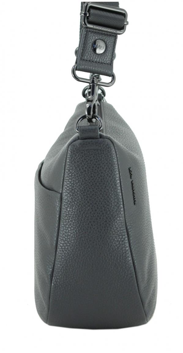 Beuteltasche Leder Mandarina Duck schwarz Mellow Leather Hobo