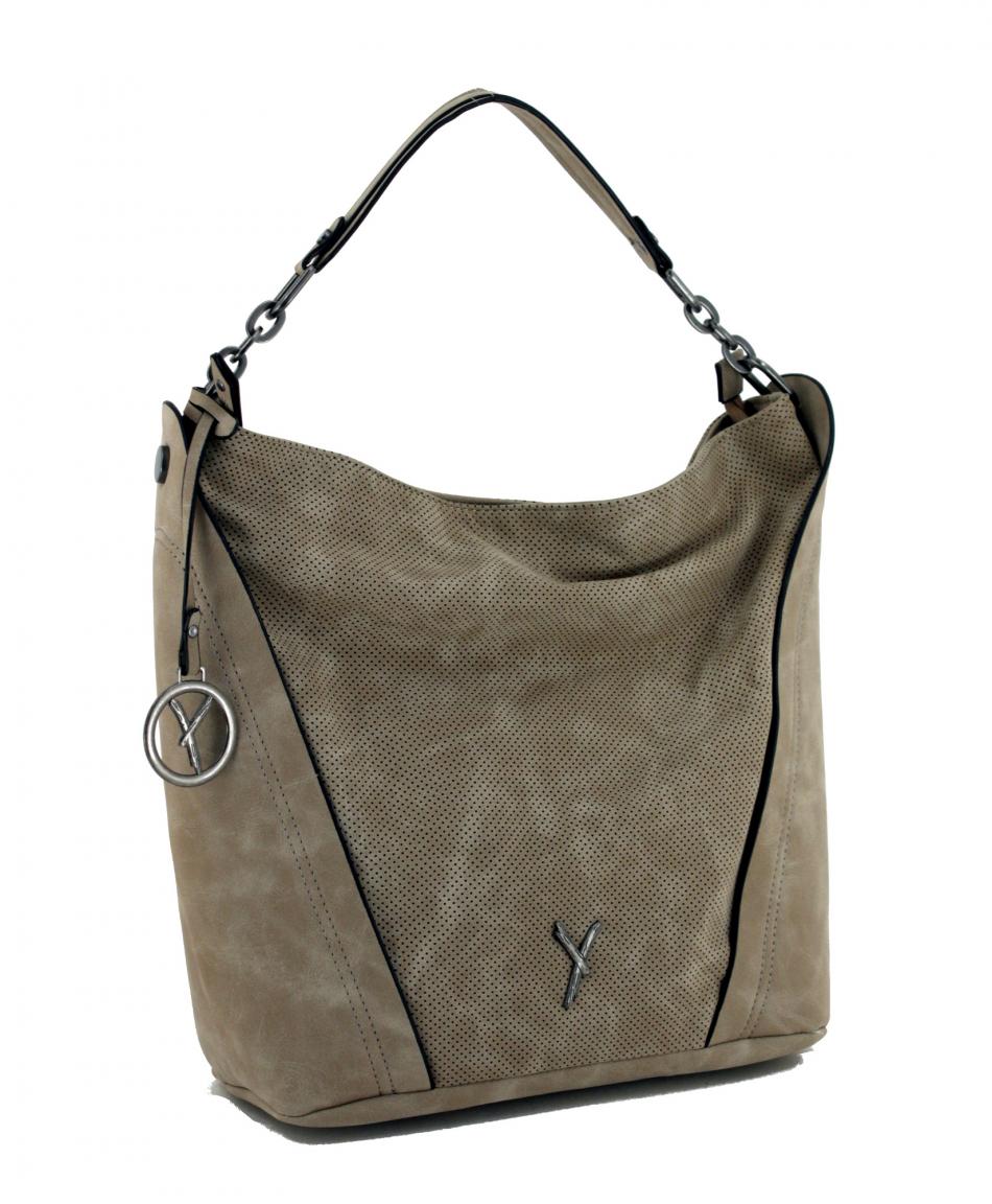 Beuteltasche Suri Frey Romy Sand Lochmuster beige Kette