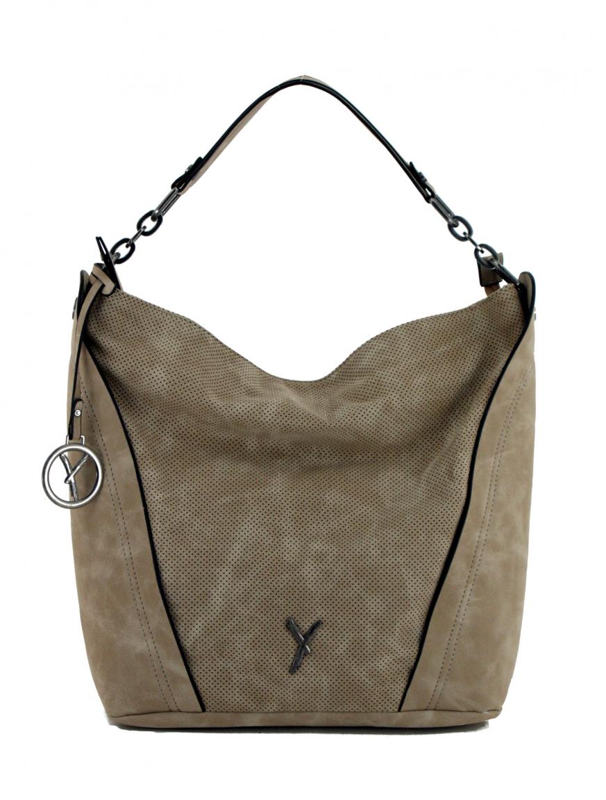 Beuteltasche Suri Frey Romy Sand Lochmuster beige Kette