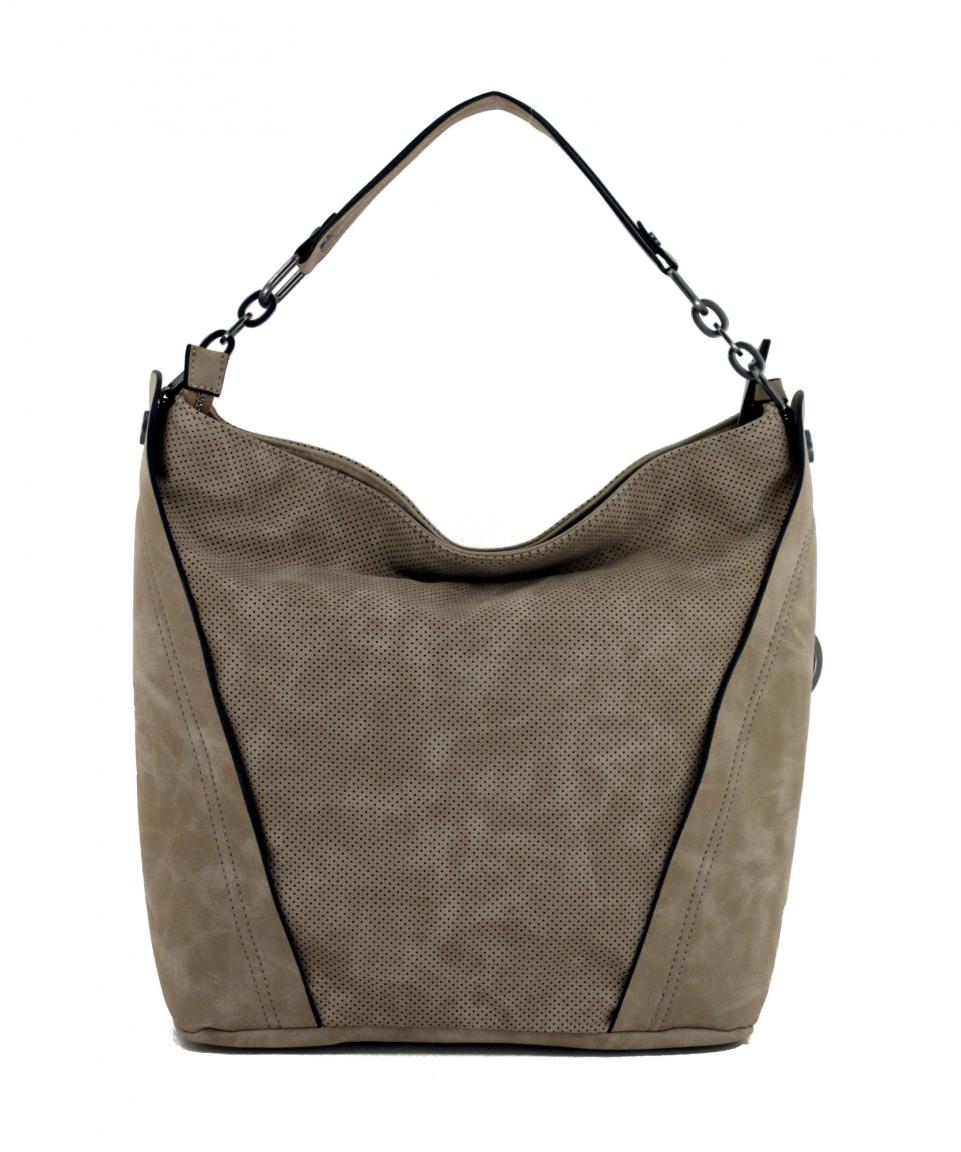 Beuteltasche Suri Frey Romy Sand Lochmuster beige Kette