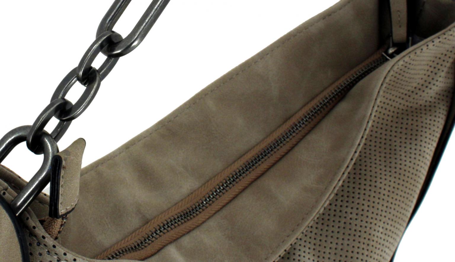 Beuteltasche Suri Frey Romy Sand Lochmuster beige Kette