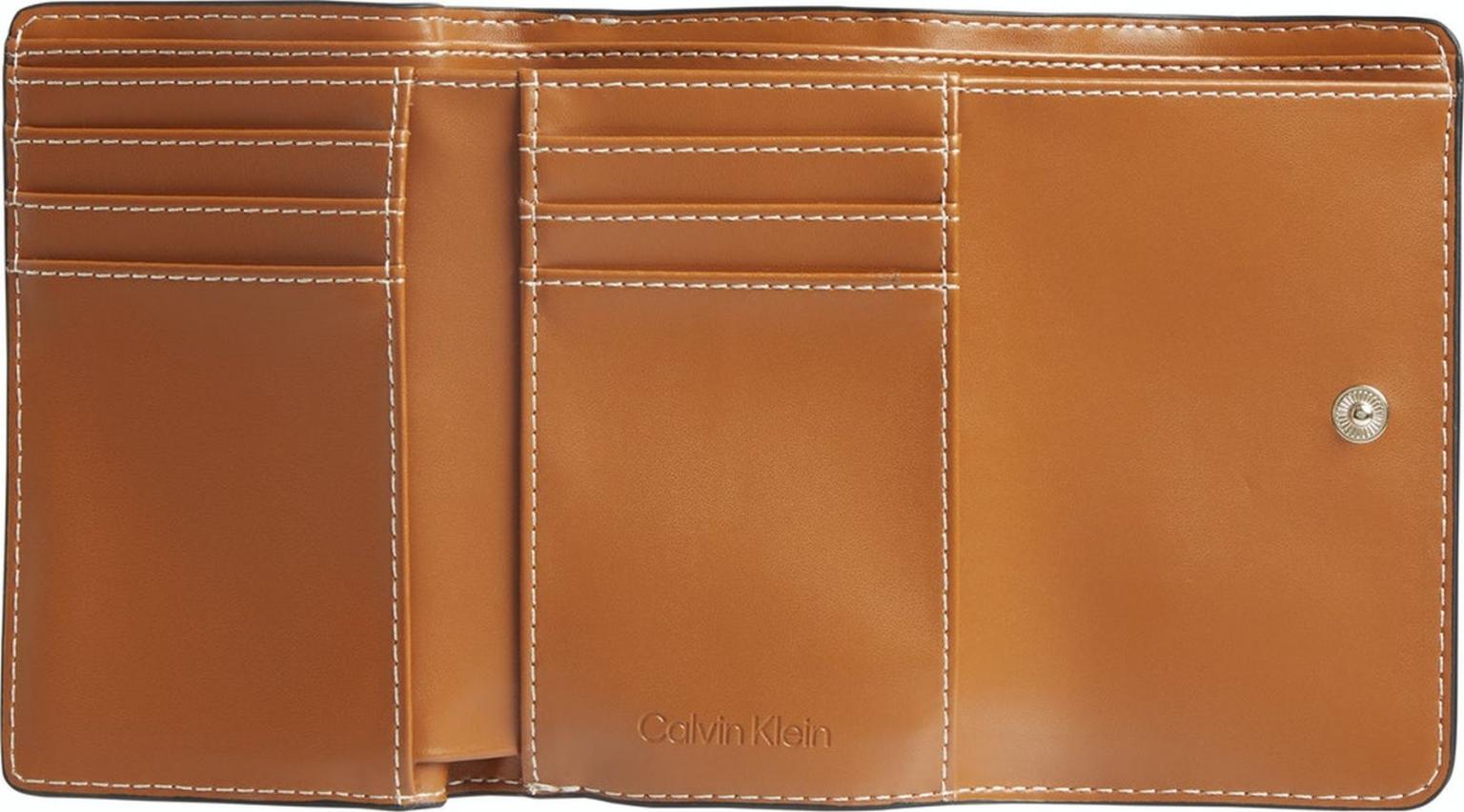 Bicolor Geldbörse Calvin Klein Must Trifold Ecru Taupe