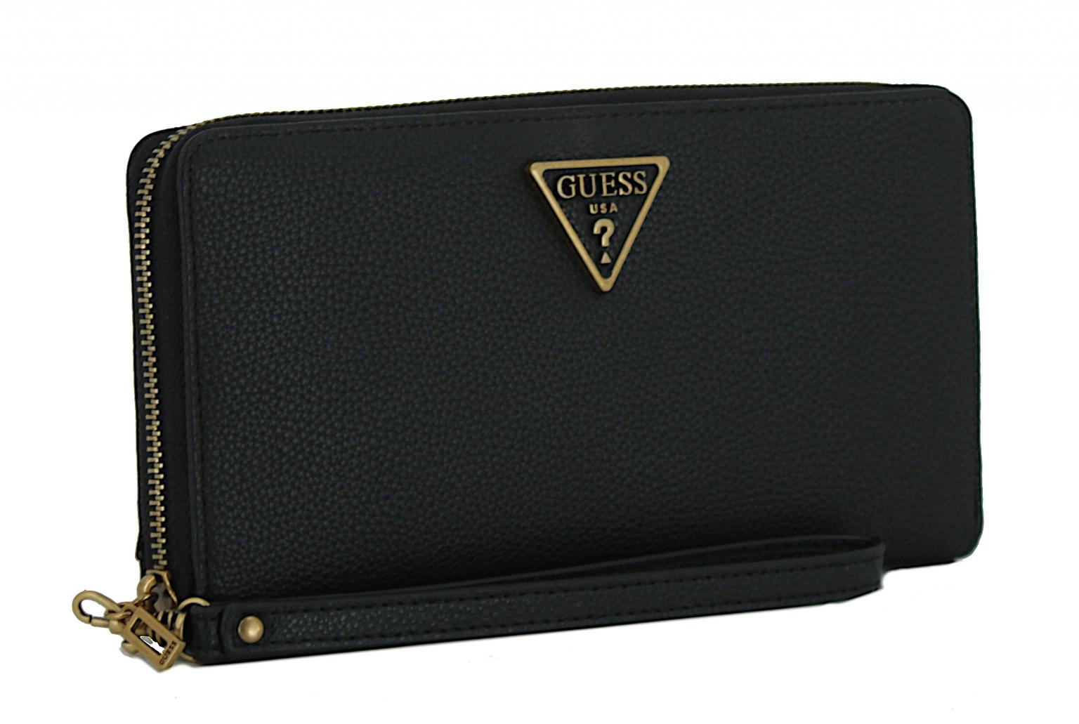 Big Wallet Guess Destiny SLG schwarz matt Vintage