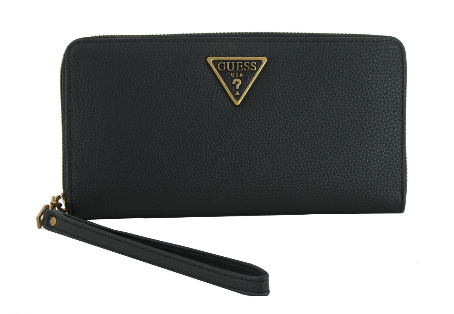 Big Wallet Guess Destiny SLG schwarz matt Vintage