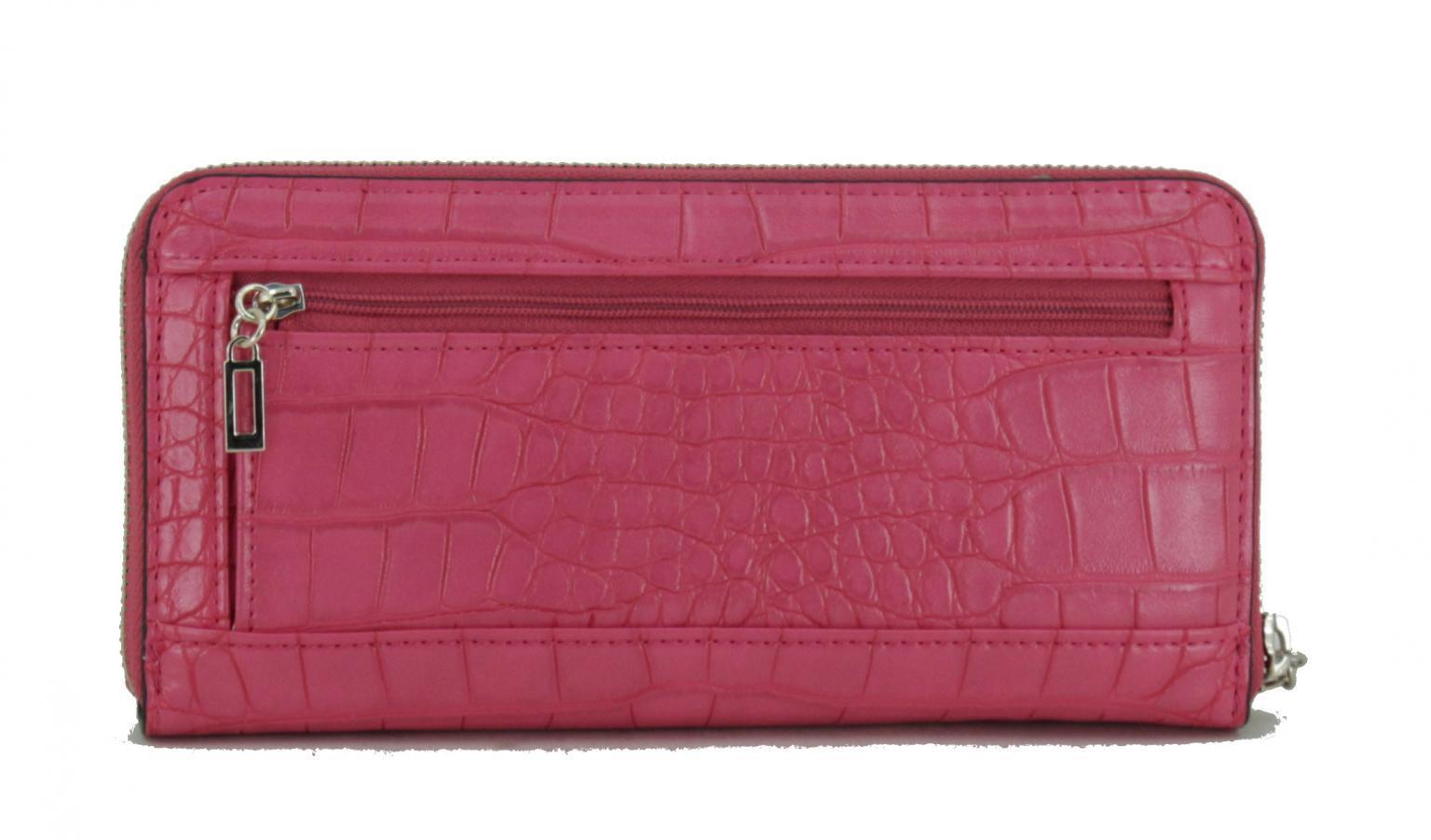 Big Wallet Guess Triple G SLG Fuchsia Reptiloptik