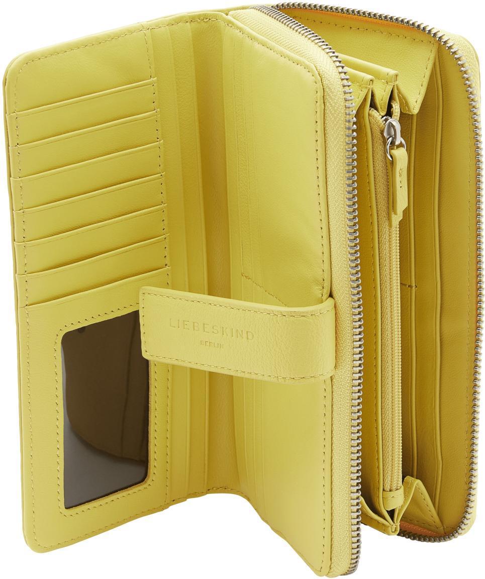 Big Wallet Women Cyta Liebeskind Berlin RFID Pale Banana Zitrone Kartenschutz