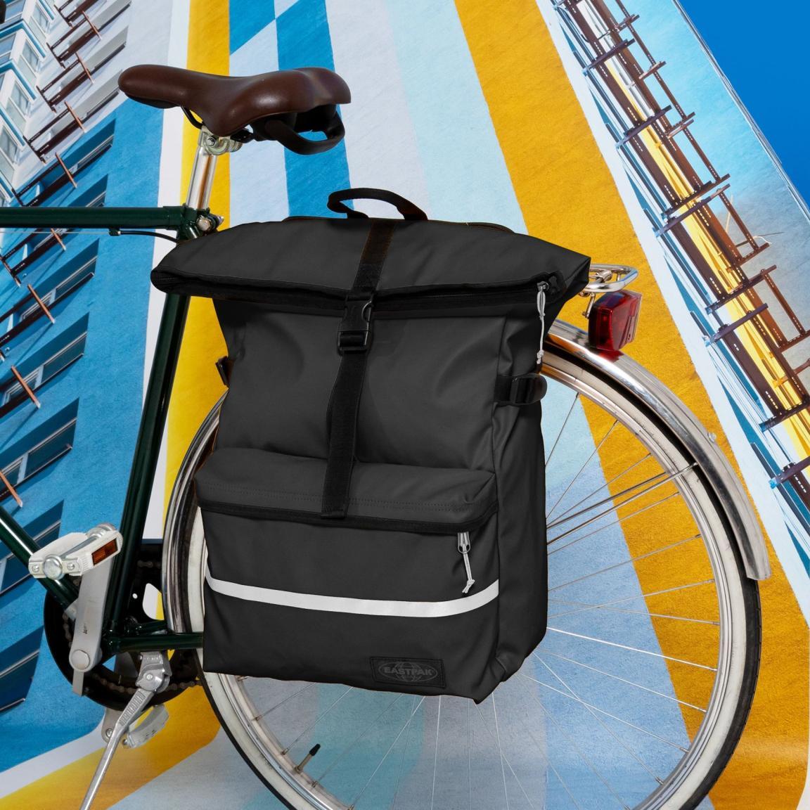 Bike Backpack Eastpak Maclo Bike Tarp Blac beschichtet Reflektorstreifen Radsport