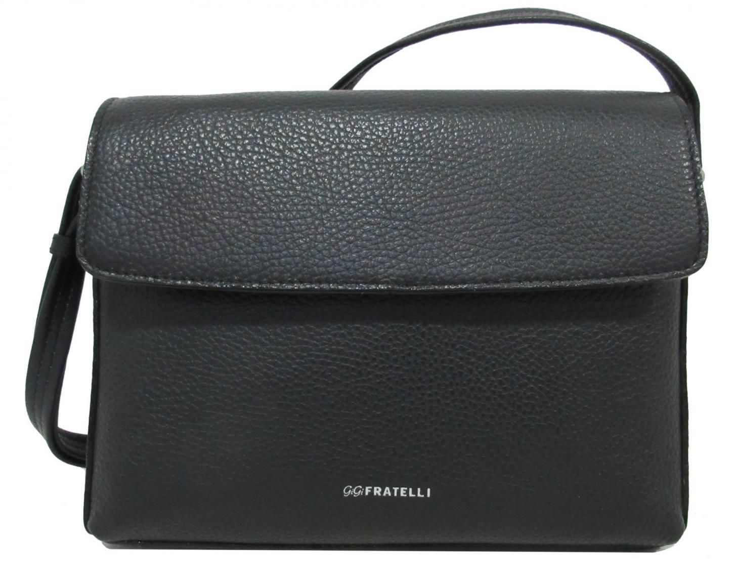 Black Damenüberschlagtasche GiGi Fratelli schwarz