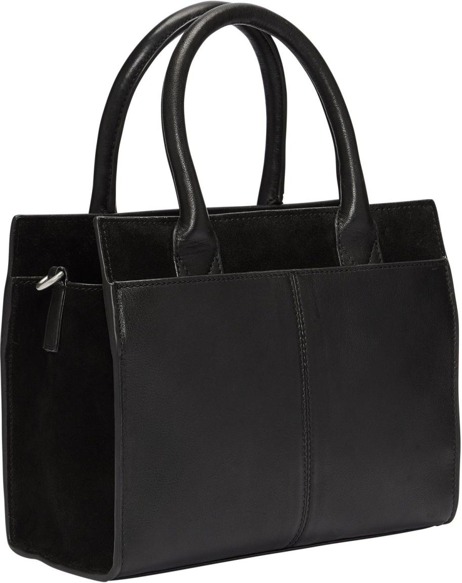 Blake Stachel Medium Liebeskind Handtasche klassisch Wildledereinsatz schwarz