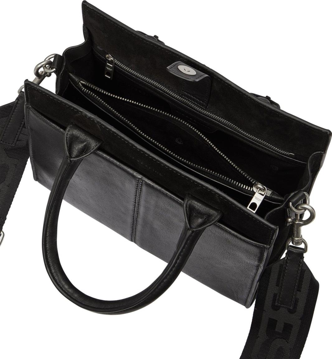 Blake Stachel Medium Liebeskind Handtasche klassisch Wildledereinsatz schwarz