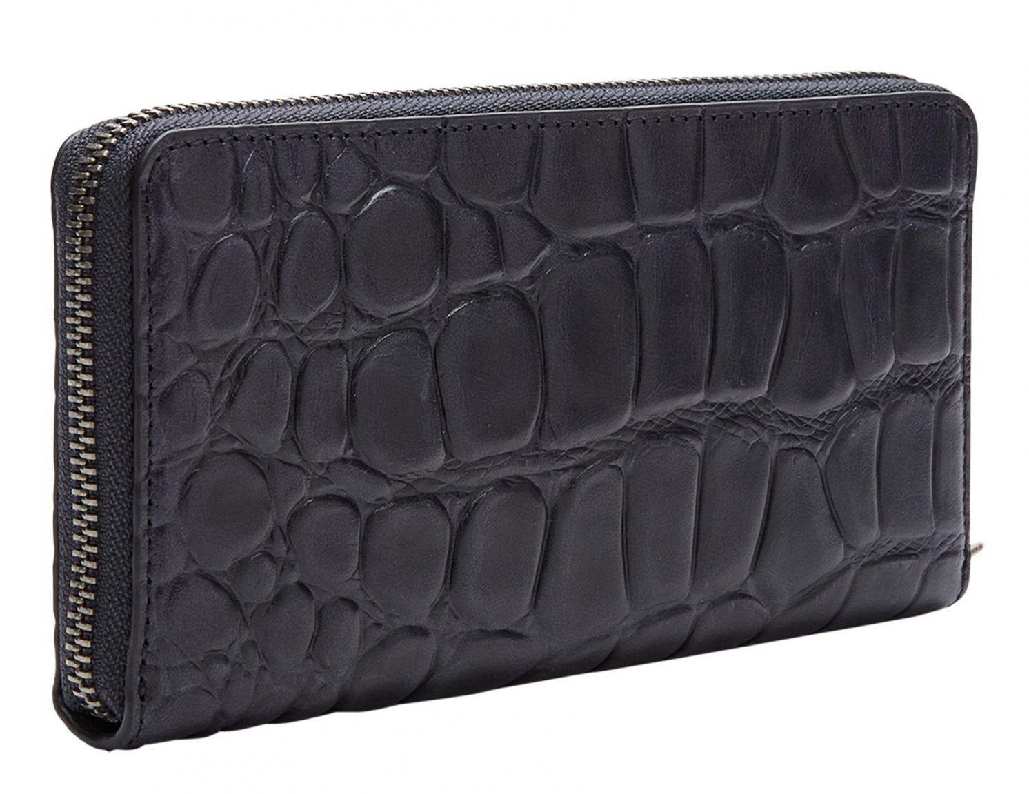 Börse Croco RFID Liebeskind Malibu Gigi Croco Prägung Midnight Sky Blau