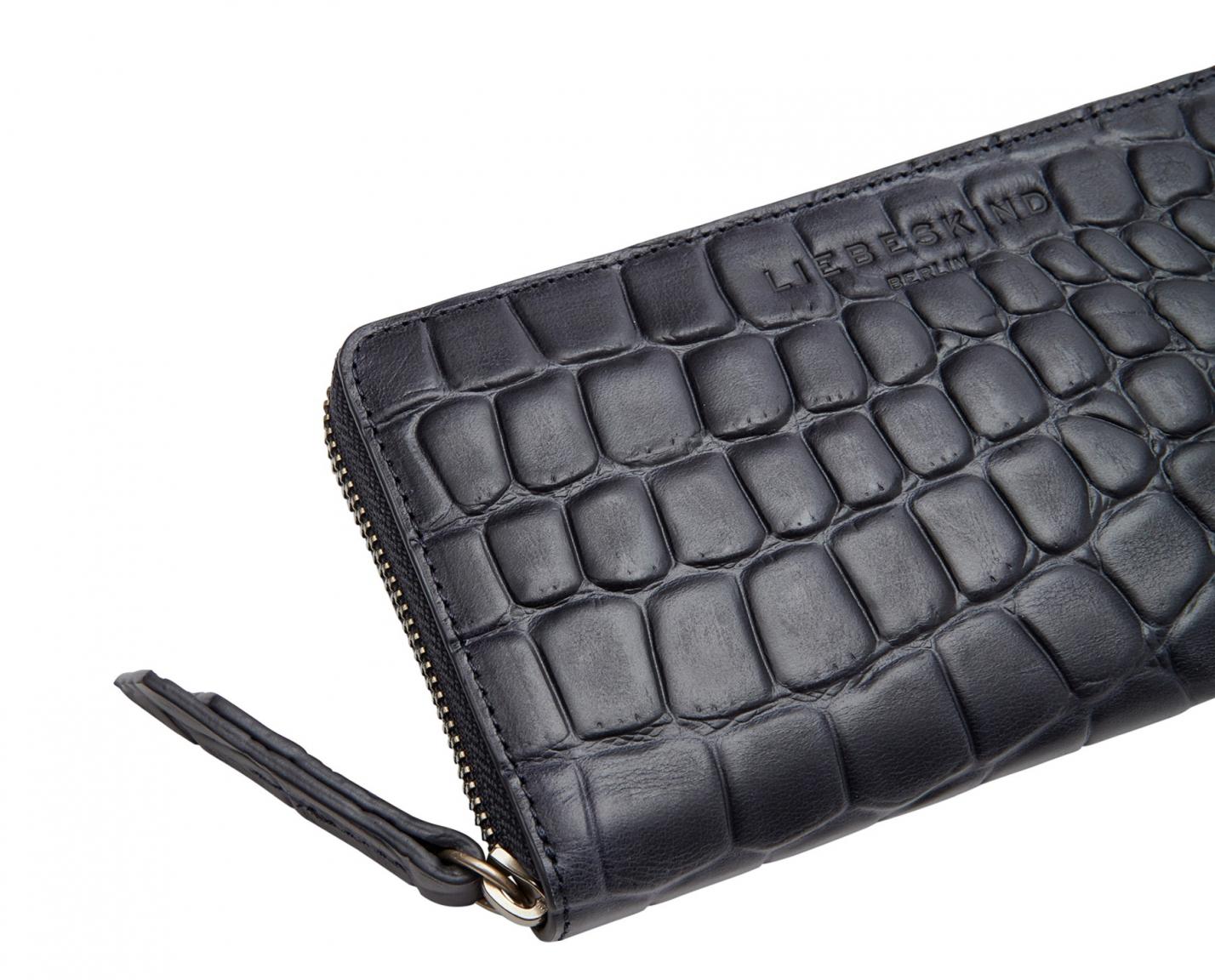 Börse Croco RFID Liebeskind Malibu Gigi Croco Prägung Midnight Sky Blau