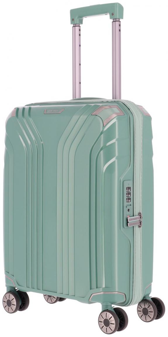 Bordkoffer Hartschale Travelite Elvaa Seegrün 4w Trolley S 55cm