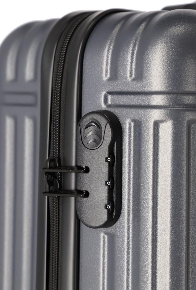 Bordkoffer dunkelgrau Hartschale Travelite Cruise Cabin Trolley 45cm