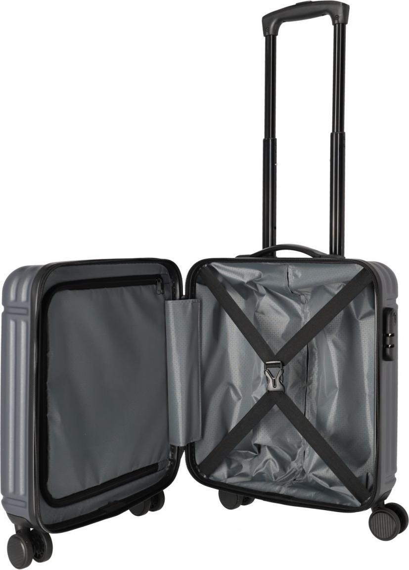 Bordkoffer dunkelgrau Hartschale Travelite Cruise Cabin Trolley 45cm