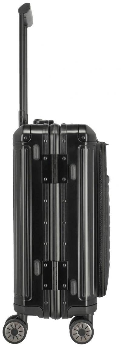 Bordtrolley Aluminium Travelite Next Trolley S 55cm Vortasche schwarz