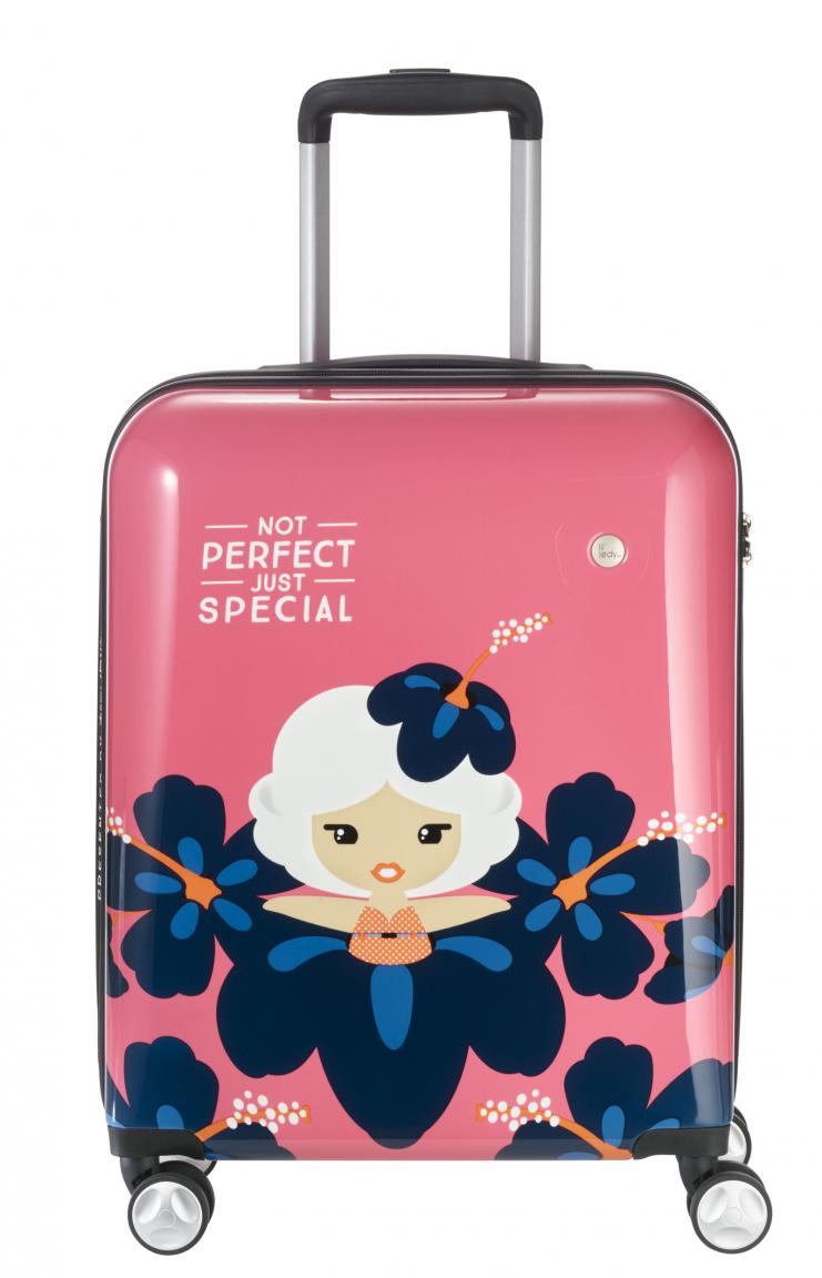 Bordtrolley Travelite Lil Ledy Koralle Hartschale pink bunt