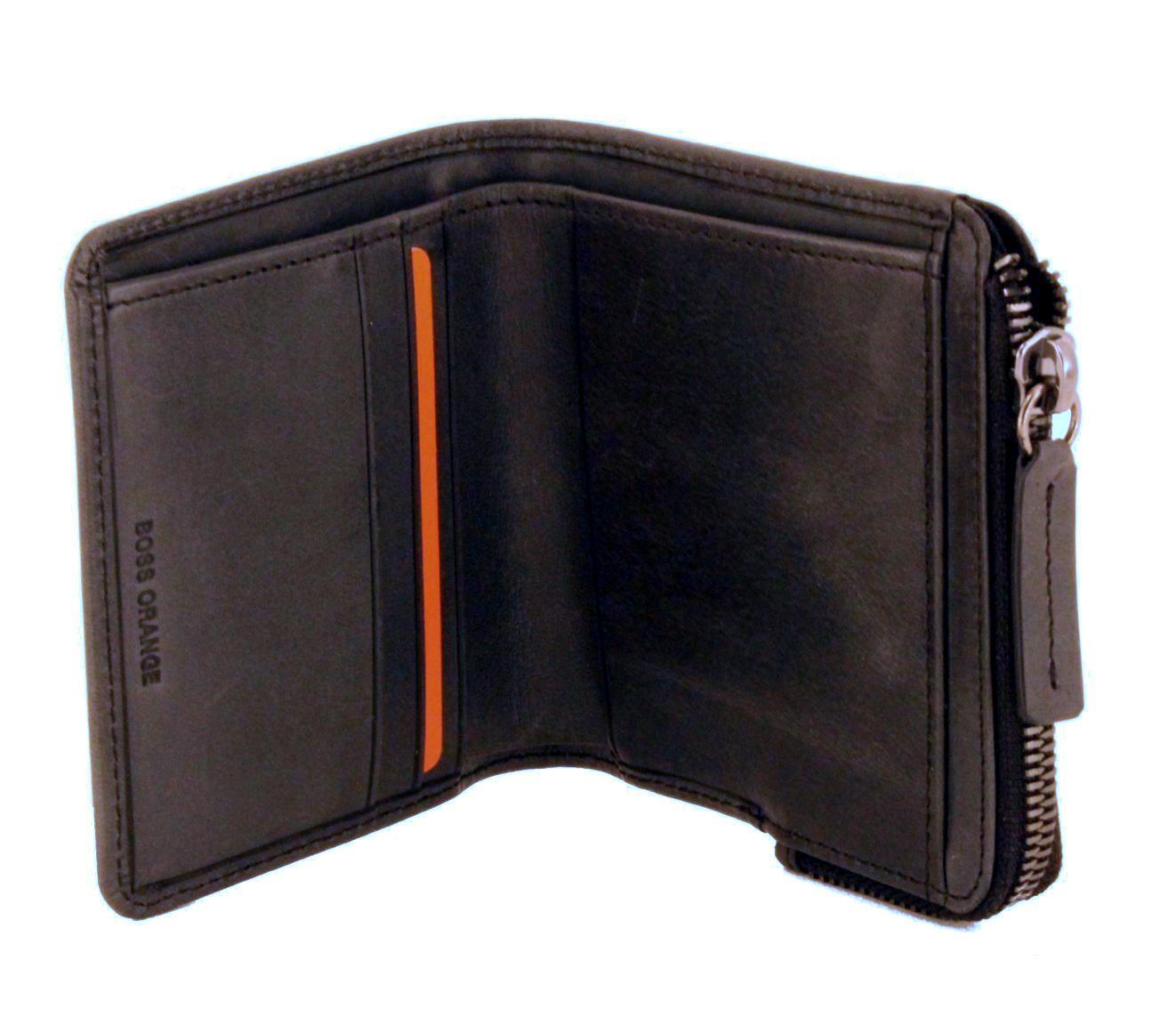 Boss Orange Pulse Billfold Zip Portmonee Leder Vintage