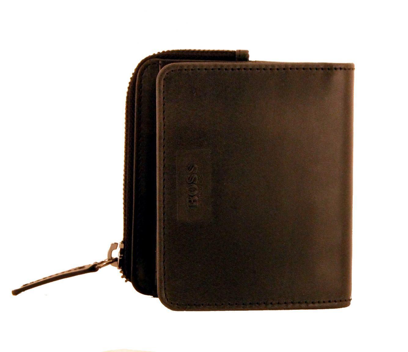 Boss Orange Pulse Billfold Zip Portmonee Leder Vintage