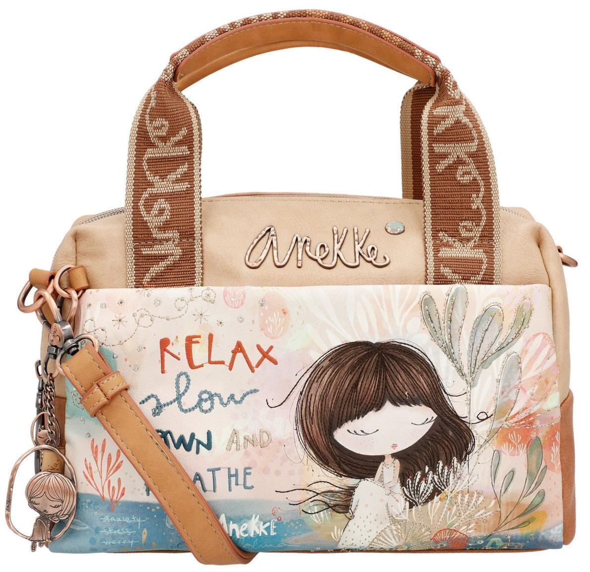 Bowlingbag bunt beige Anekke Mediterranean eco friendly zweigeteilt