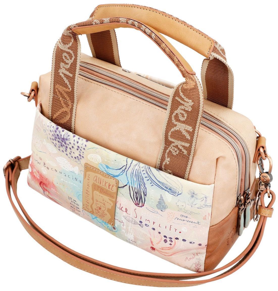 Bowlingbag bunt beige Anekke Mediterranean eco friendly zweigeteilt