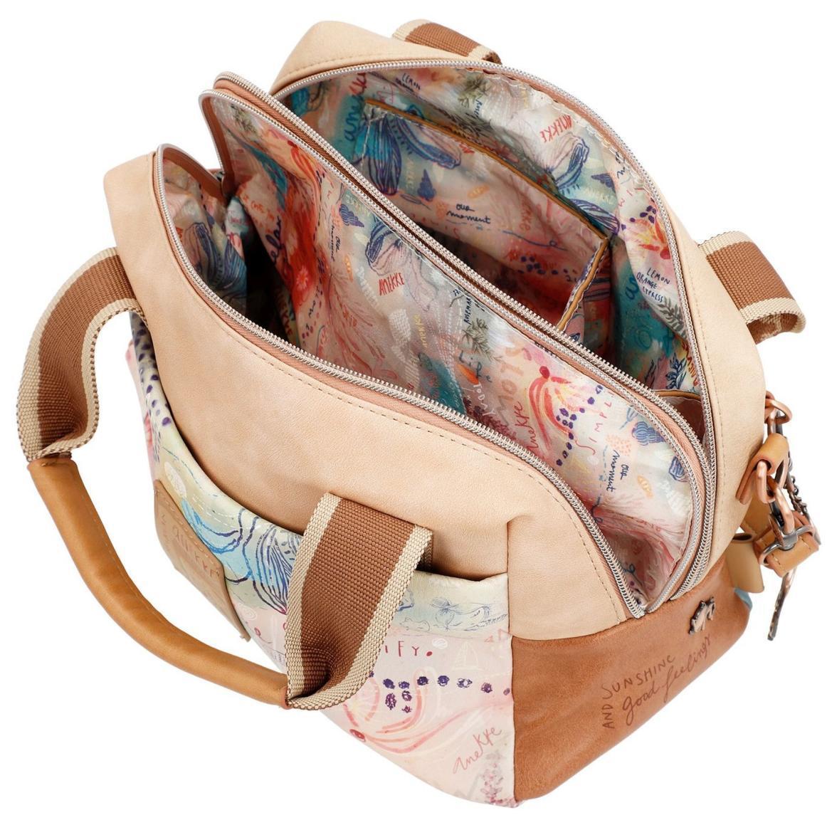 Bowlingbag bunt beige Anekke Mediterranean eco friendly zweigeteilt