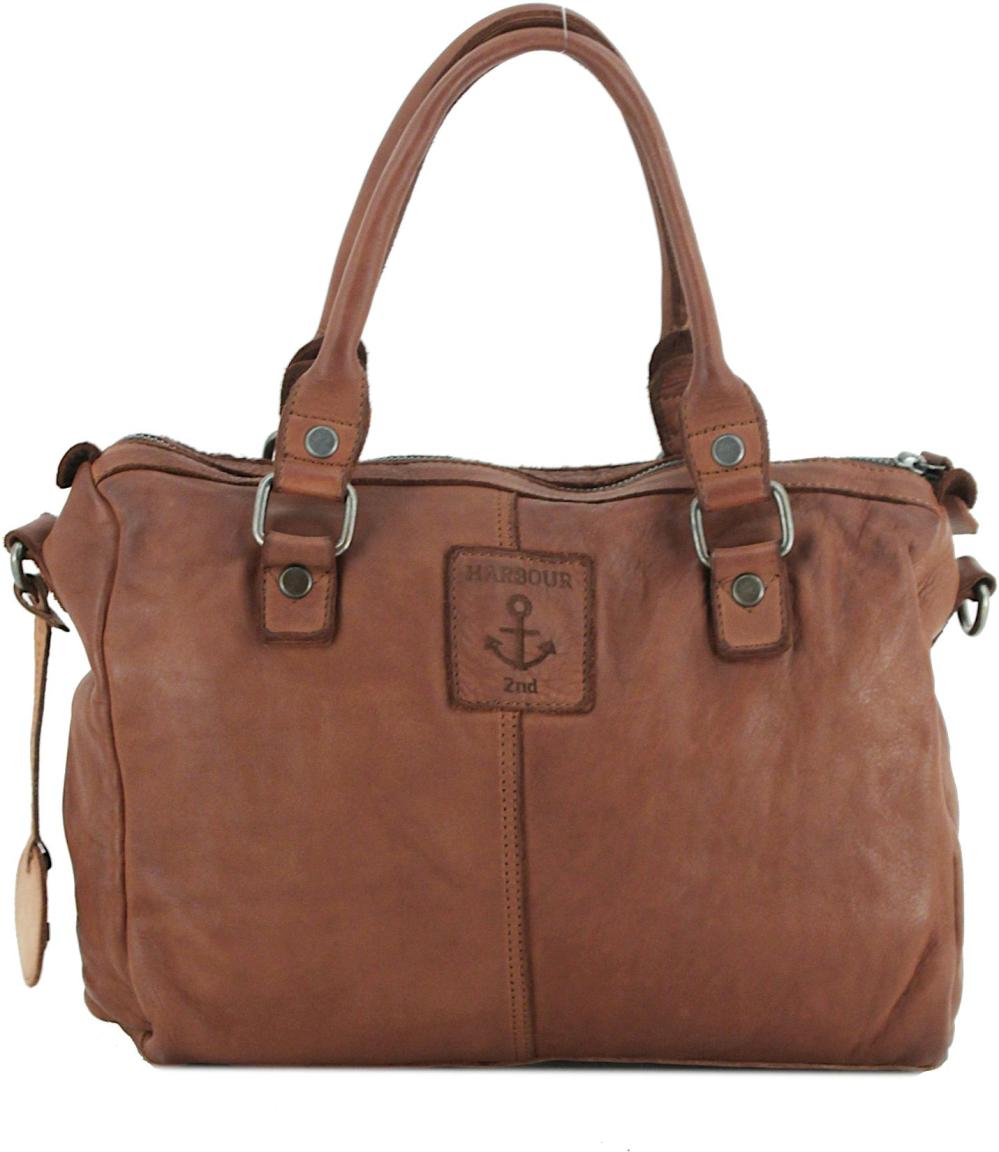 Bowlingtasche Freda Cognac Harbour 2nd Soft Weaving braun