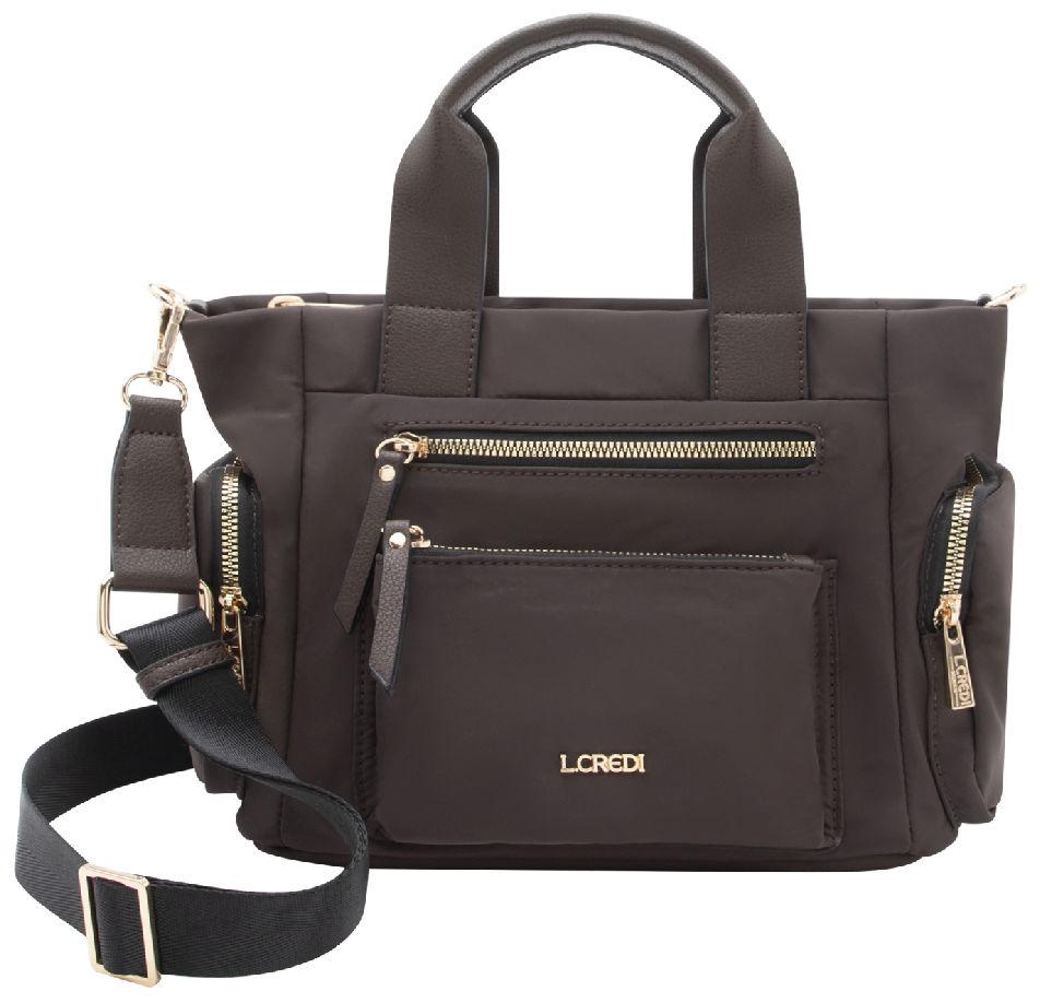 Bowlingtasche L.Credi Odeta Chocolate Perlon kompakt
