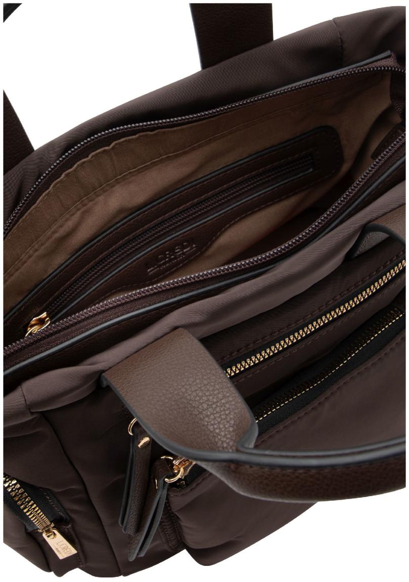 Bowlingtasche L.Credi Odeta Chocolate Perlon kompakt