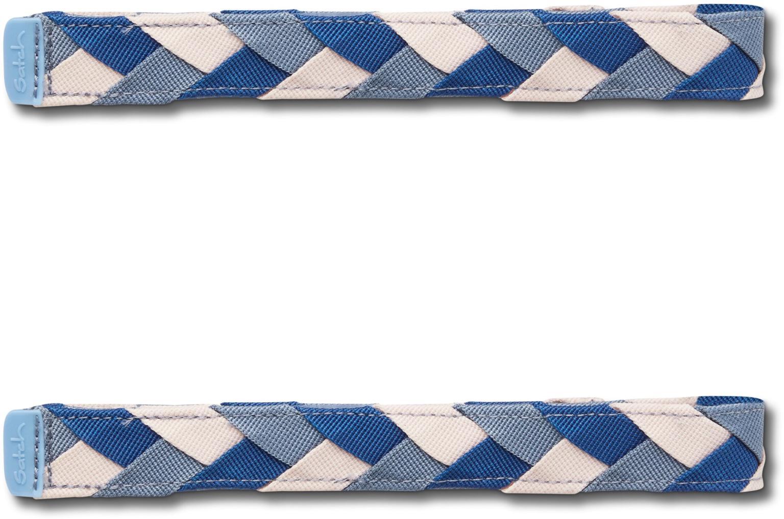 Braided Rose blau rosa 2er Set geflochtene Satch Swaps