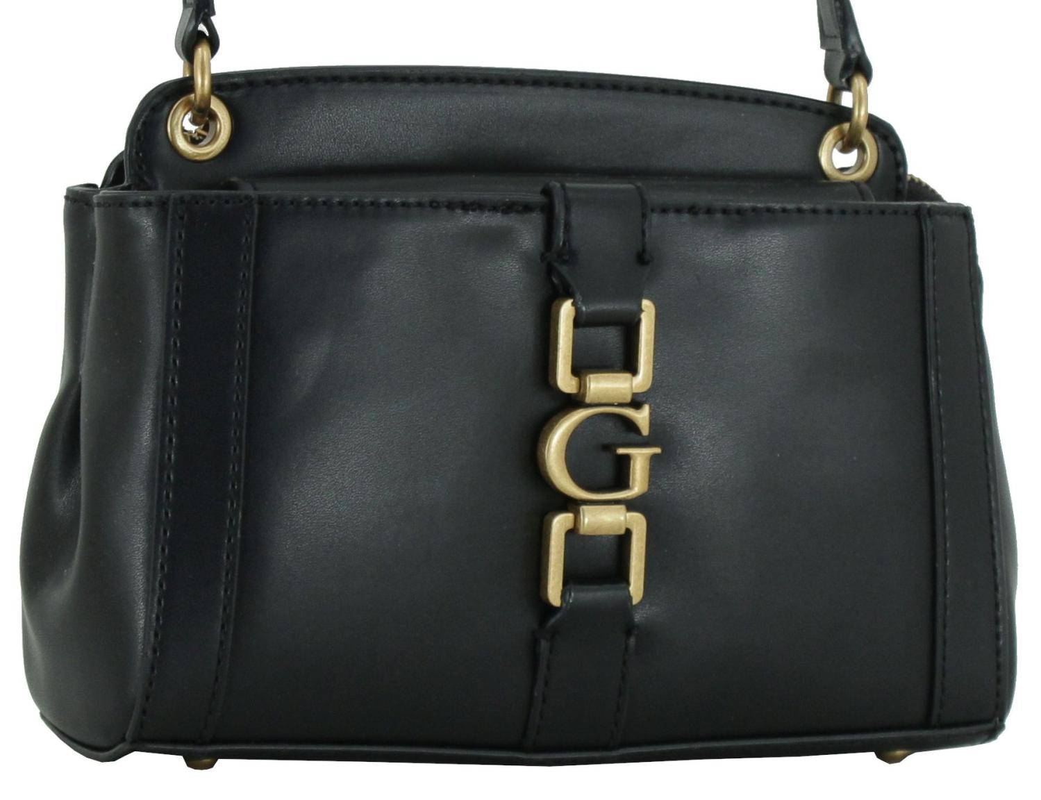 Briana Abendtasche Guess Black Messinglogo 