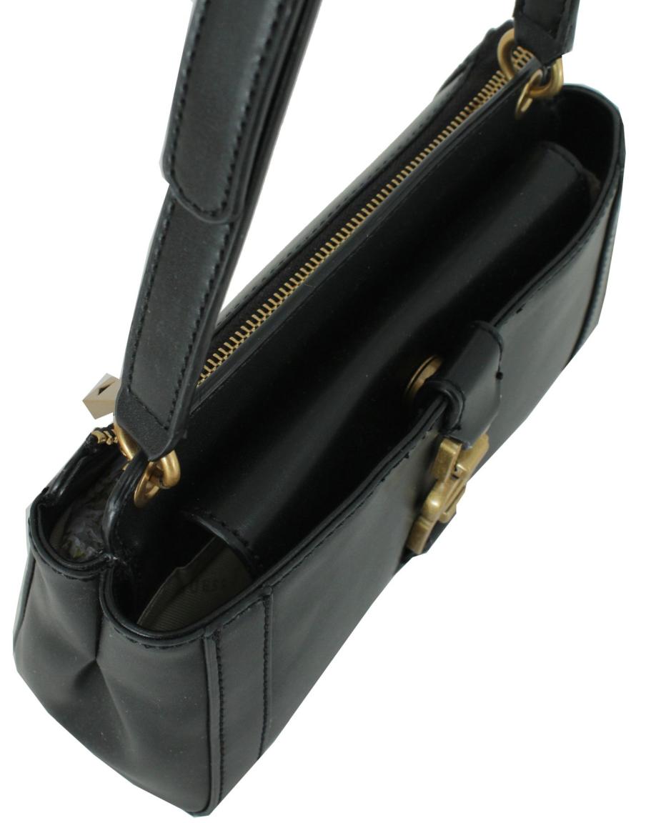 Briana Abendtasche Guess Black Messinglogo 