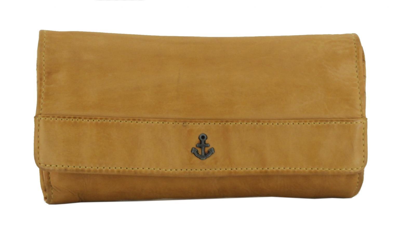 Brieftasche Damen Harbour 2nd Marina Mustard senfgelb Leder
