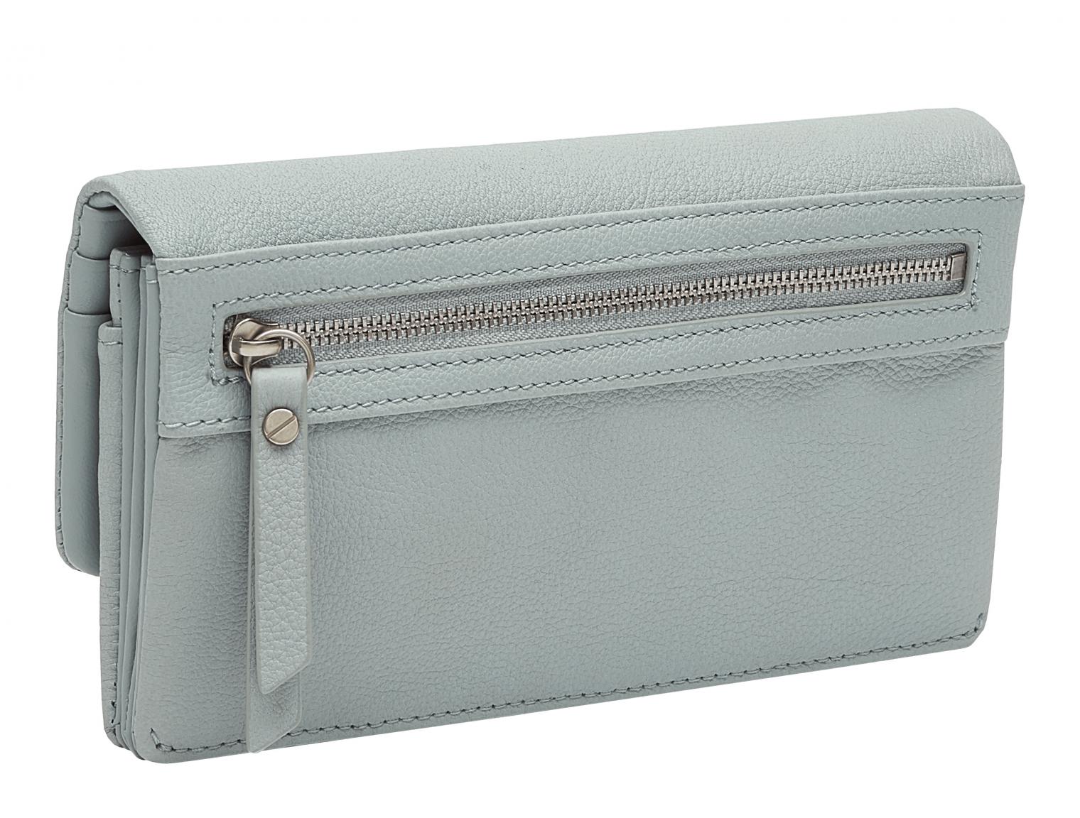 Brieftasche Damen Liebeskind Slam Wallet Large Hellblau Salt blue RFID