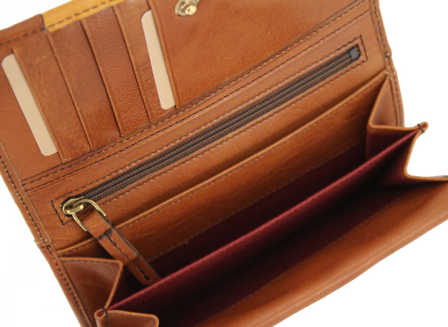 Brieftasche Flecht rot The Bridge Salinger Rosso Überschlag