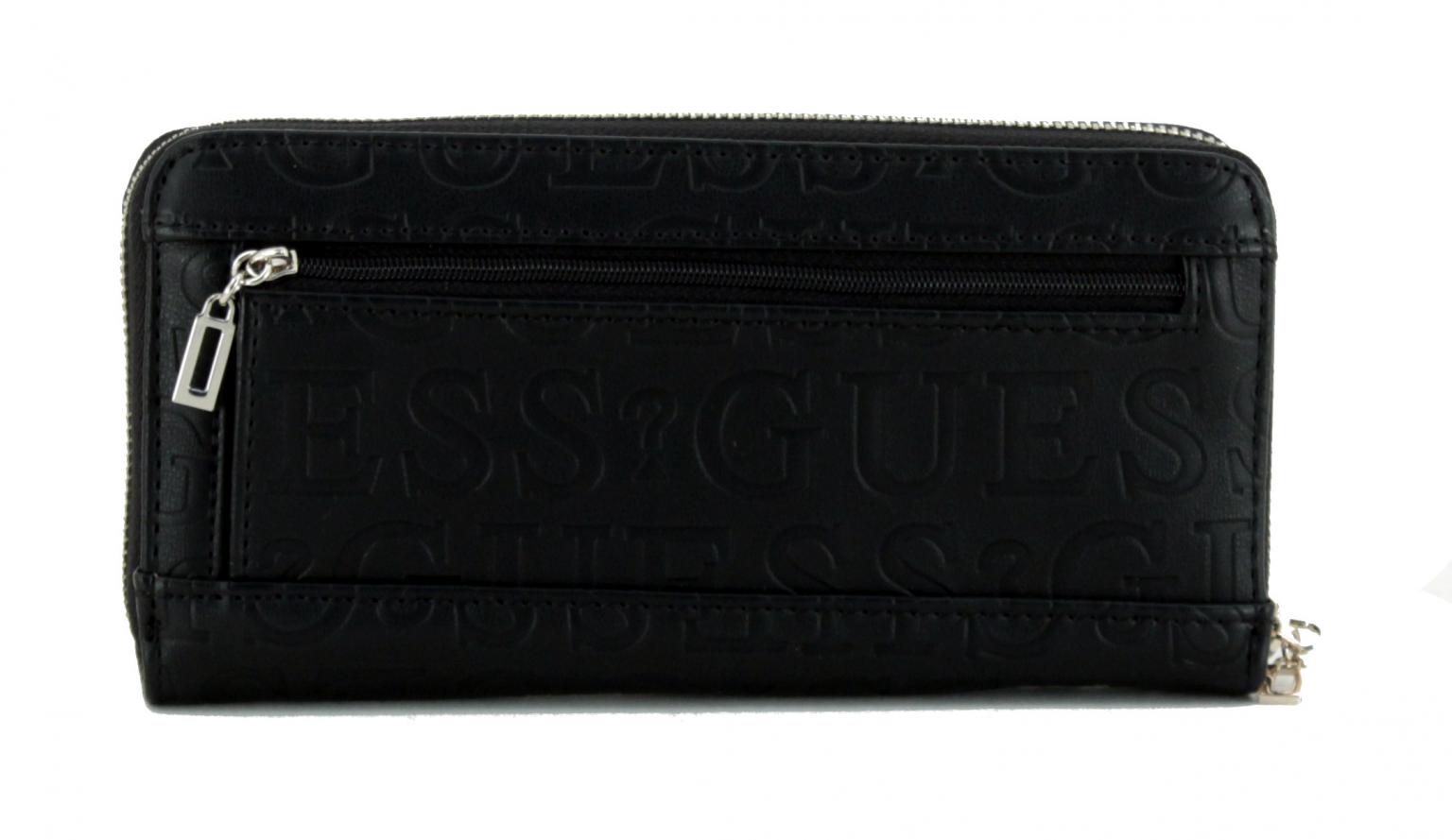 Brieftasche Guess Kamryn SLG Black Guess Namensprägung