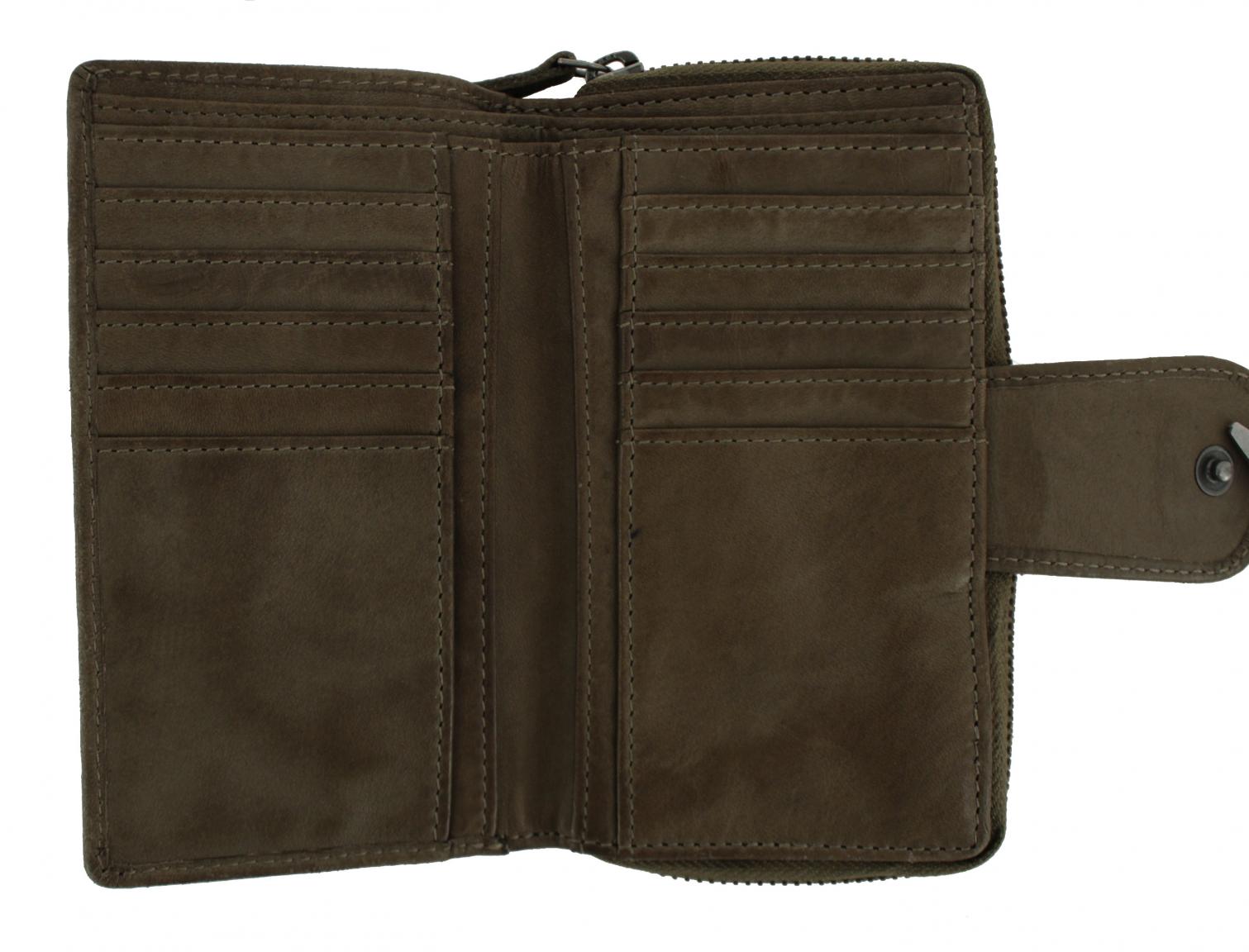 Brieftasche Harbour2nd Khaki Linn grün