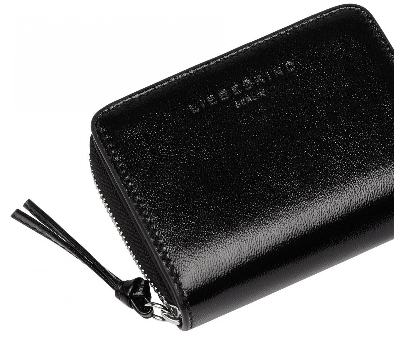 Brieftasche Liebeskind Tamora Alexis mini black Rindsleder RFID