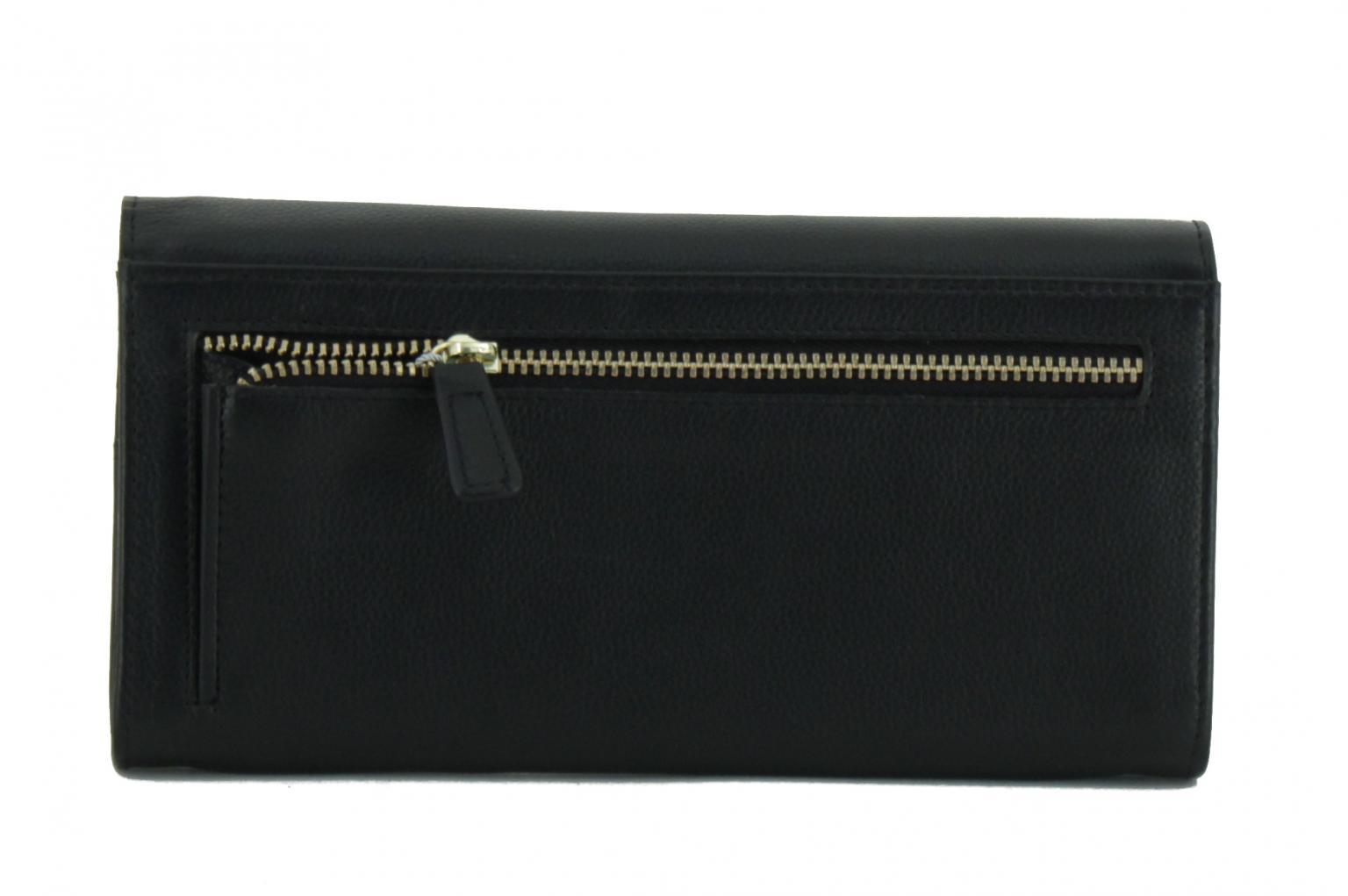 Brieftasche RFID Schutz Überschlag Evelyn Schwarz L.Credi