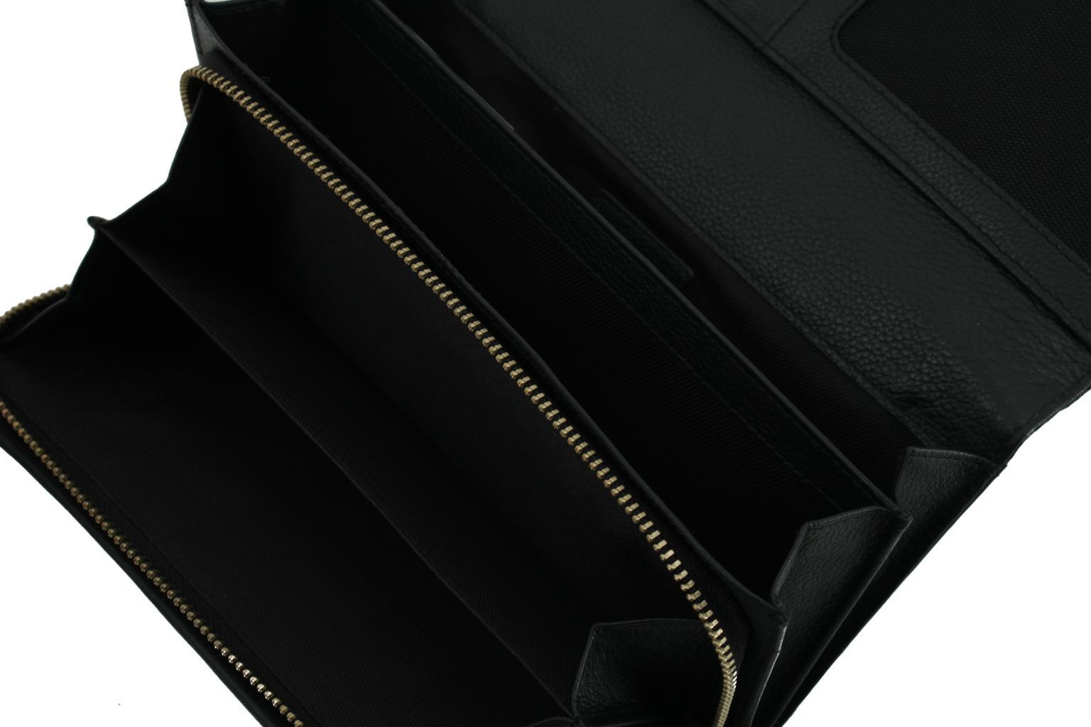Brieftasche RFID Schutz Überschlag Evelyn Schwarz L.Credi
