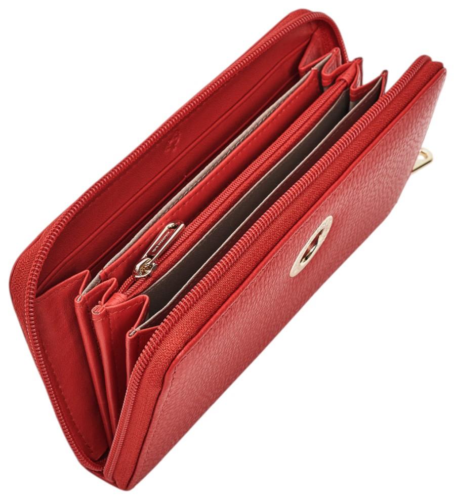 Brieftasche Wallet Mellow Leather Madarina Duck Diva knallrot